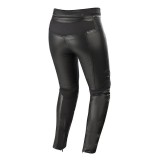 Alpinestars Women's Vika v2 Leather Street Motorcycle Pant, Black, 40