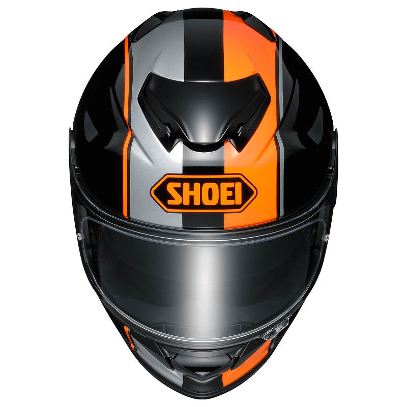 shoei orange helmet