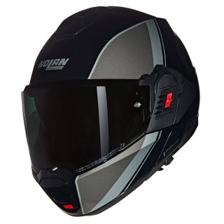 NOLAN N120.1 VERNICIATURA SPECIALE N-COM HELMET - BLACK GREY